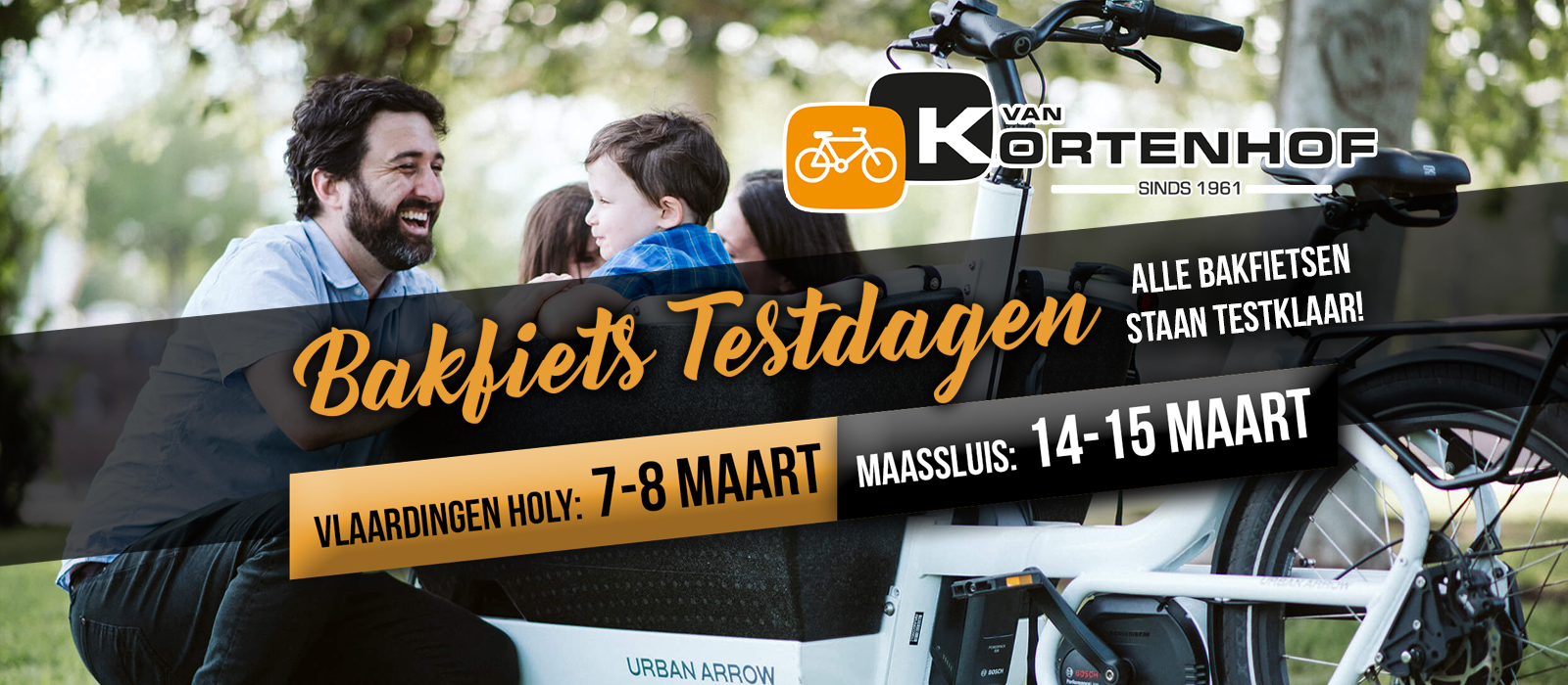 BAKFIETS TESTDAGEN IN VLAARDINGEN HOLY EN MAASSLUIS